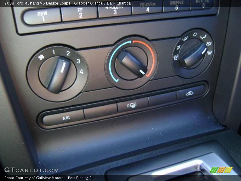 Grabber Orange / Dark Charcoal 2008 Ford Mustang V6 Deluxe Coupe