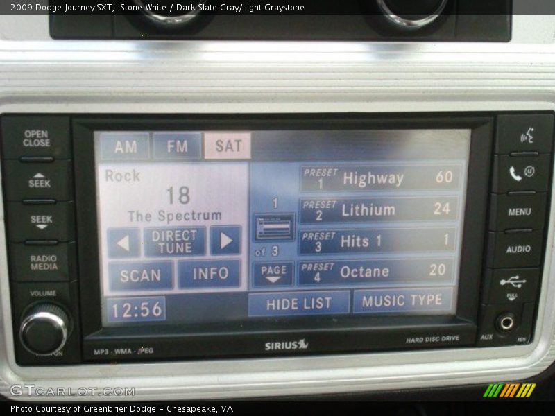 Stone White / Dark Slate Gray/Light Graystone 2009 Dodge Journey SXT