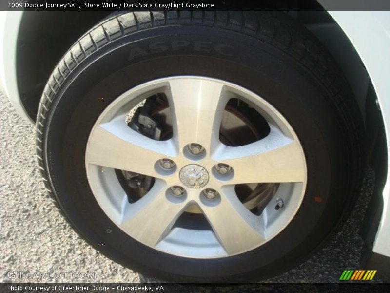 Stone White / Dark Slate Gray/Light Graystone 2009 Dodge Journey SXT