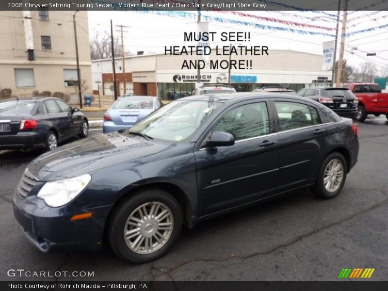 Modern Blue Pearl / Dark Slate Gray/Light Slate Gray 2008 Chrysler Sebring Touring Sedan