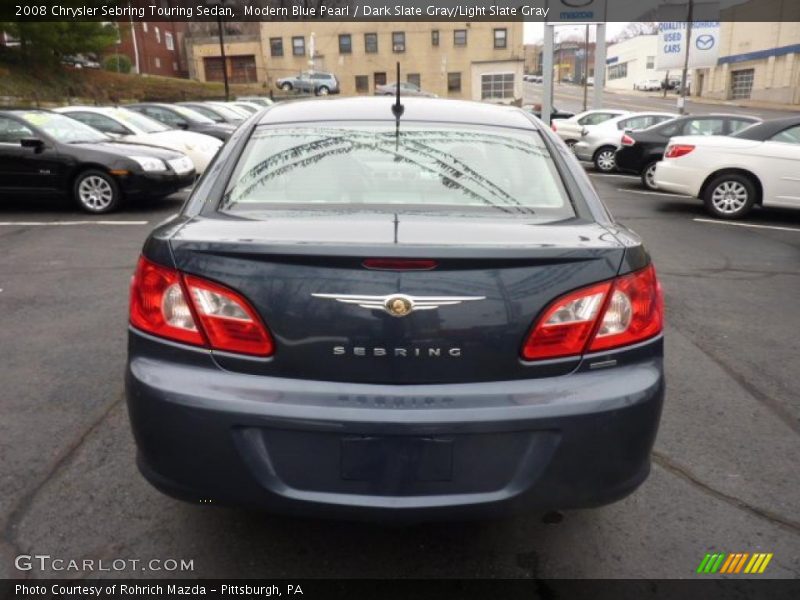 Modern Blue Pearl / Dark Slate Gray/Light Slate Gray 2008 Chrysler Sebring Touring Sedan