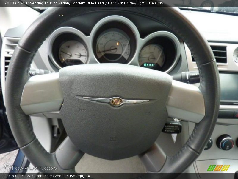 Modern Blue Pearl / Dark Slate Gray/Light Slate Gray 2008 Chrysler Sebring Touring Sedan