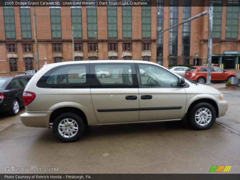 Linen Gold Metallic / Dark Khaki/Light Graystone 2005 Dodge Grand Caravan SE
