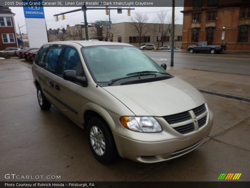 Linen Gold Metallic / Dark Khaki/Light Graystone 2005 Dodge Grand Caravan SE