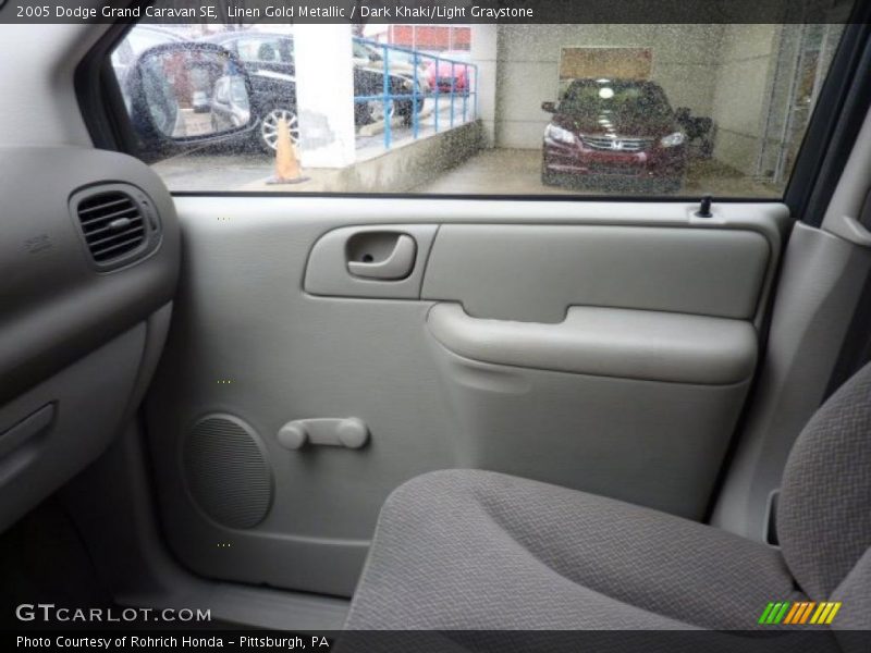 Linen Gold Metallic / Dark Khaki/Light Graystone 2005 Dodge Grand Caravan SE