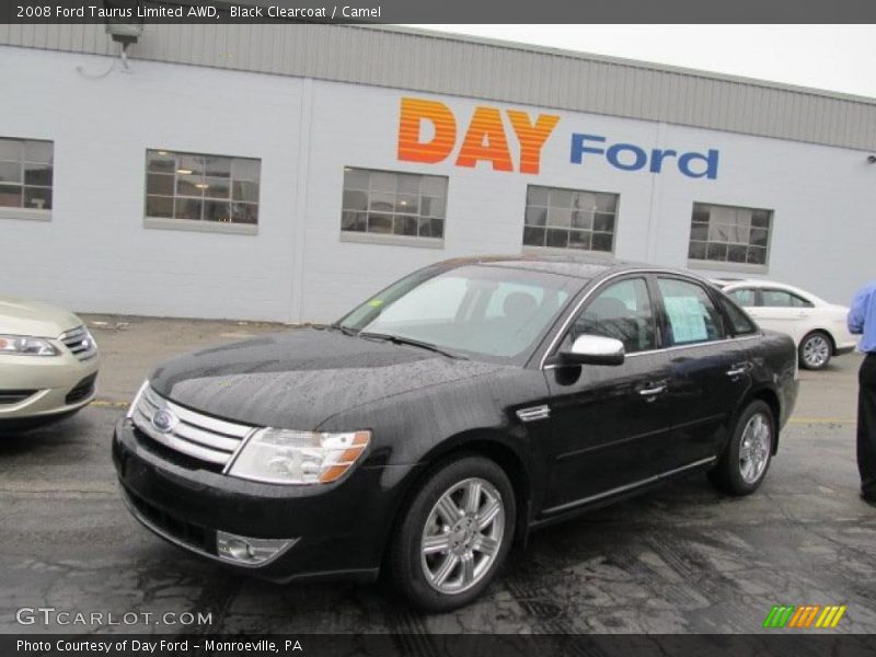 Black Clearcoat / Camel 2008 Ford Taurus Limited AWD