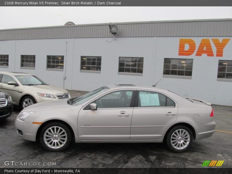 Silver Birch Metallic / Dark Charcoal 2008 Mercury Milan V6 Premier