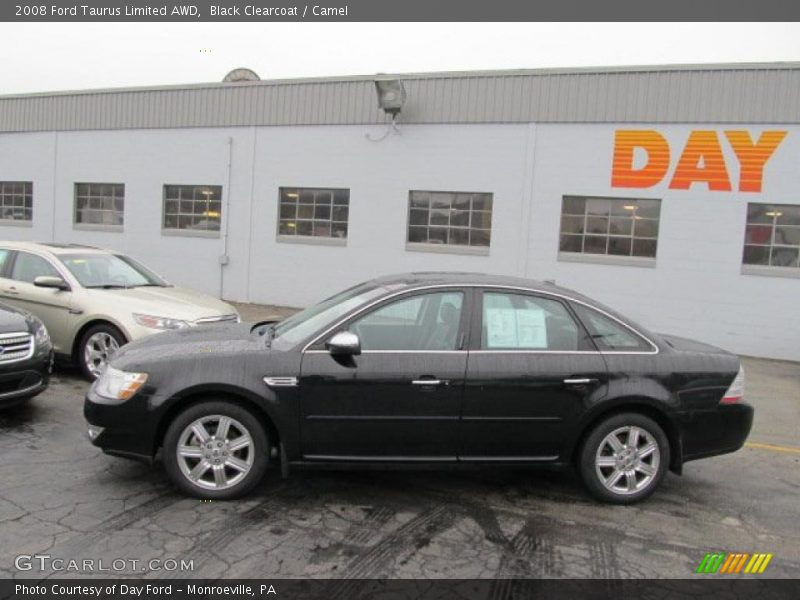 Black Clearcoat / Camel 2008 Ford Taurus Limited AWD