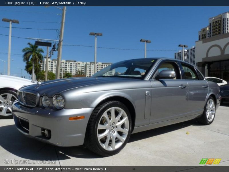 Lunar Grey Metallic / Barley 2008 Jaguar XJ XJ8