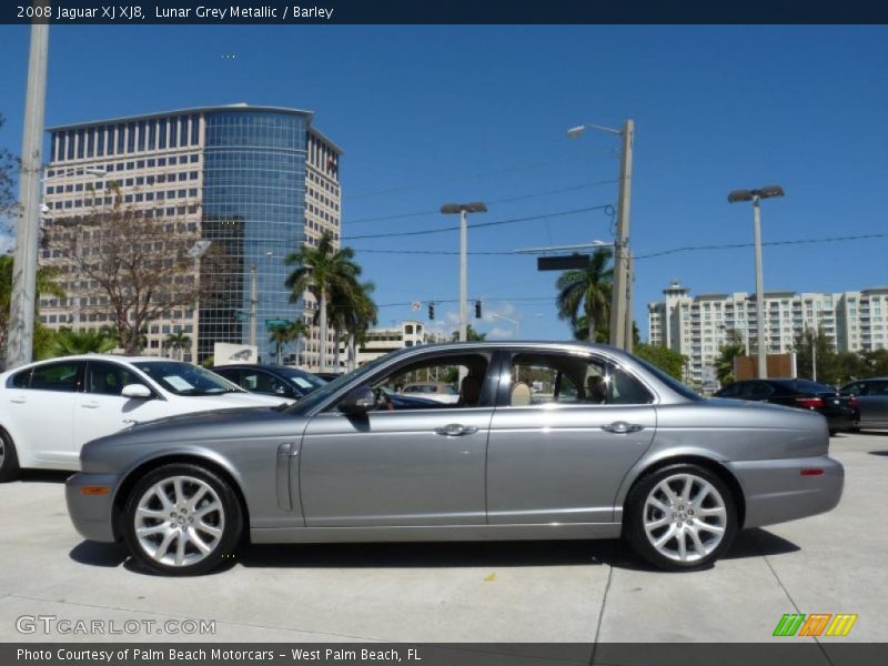 Lunar Grey Metallic / Barley 2008 Jaguar XJ XJ8