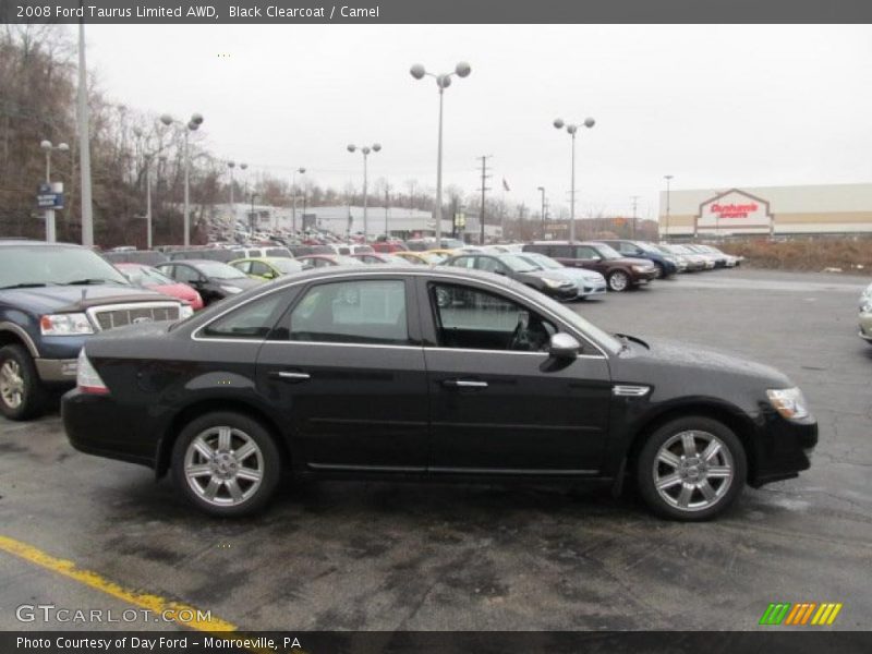 Black Clearcoat / Camel 2008 Ford Taurus Limited AWD