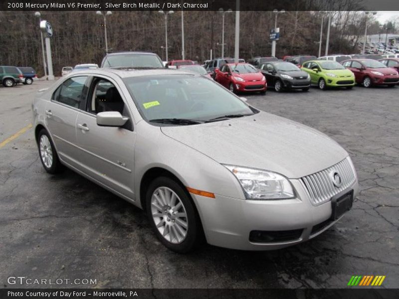 Silver Birch Metallic / Dark Charcoal 2008 Mercury Milan V6 Premier