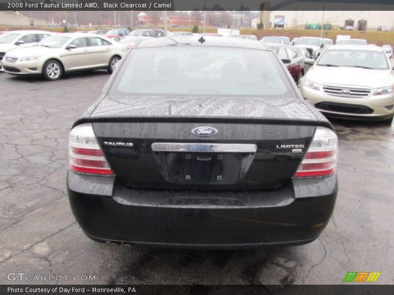 Black Clearcoat / Camel 2008 Ford Taurus Limited AWD