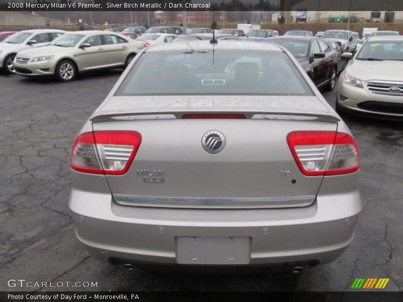 Silver Birch Metallic / Dark Charcoal 2008 Mercury Milan V6 Premier