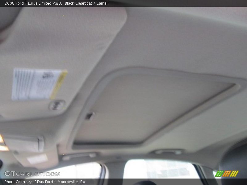 Black Clearcoat / Camel 2008 Ford Taurus Limited AWD
