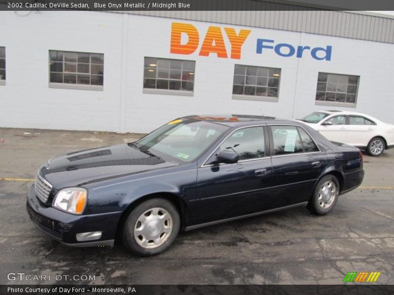 Blue Onyx Metallic / Midnight Blue 2002 Cadillac DeVille Sedan