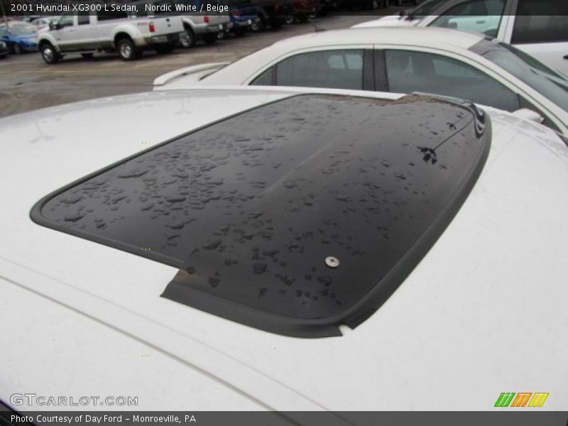 Nordic White / Beige 2001 Hyundai XG300 L Sedan