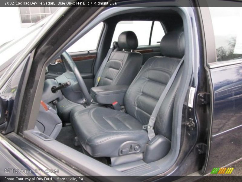 Blue Onyx Metallic / Midnight Blue 2002 Cadillac DeVille Sedan