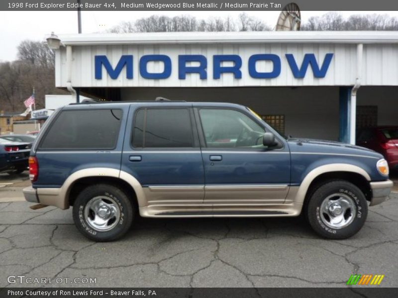 Medium Wedgewood Blue Metallic / Medium Prairie Tan 1998 Ford Explorer Eddie Bauer 4x4