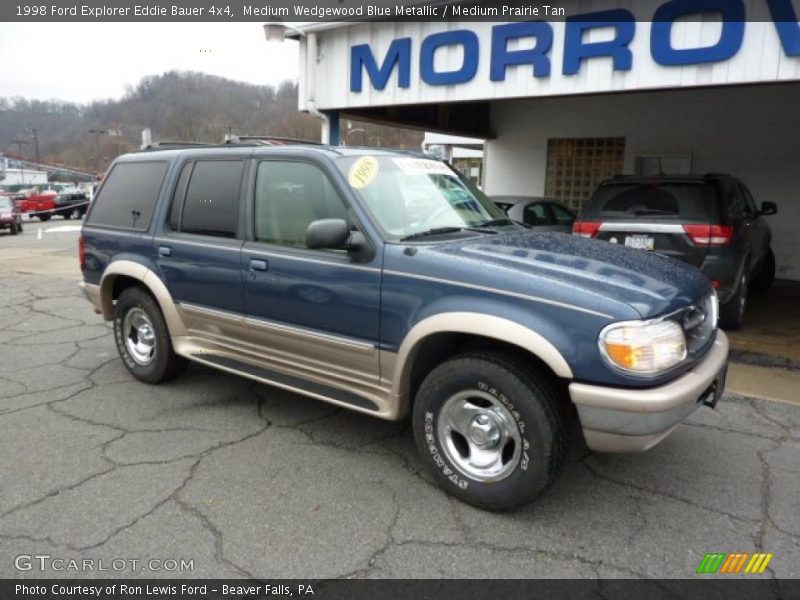 Medium Wedgewood Blue Metallic / Medium Prairie Tan 1998 Ford Explorer Eddie Bauer 4x4