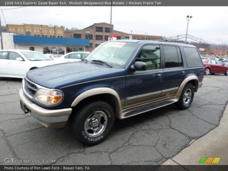 Medium Wedgewood Blue Metallic / Medium Prairie Tan 1998 Ford Explorer Eddie Bauer 4x4