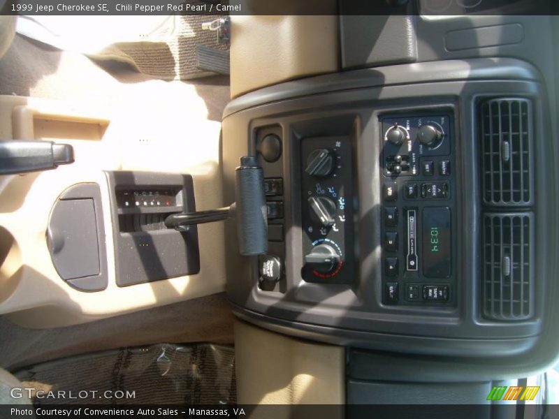 Chili Pepper Red Pearl / Camel 1999 Jeep Cherokee SE