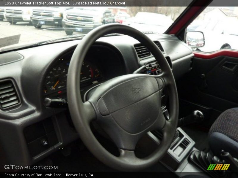 Sunset Red Metallic / Charcoal 1998 Chevrolet Tracker Soft Top 4x4