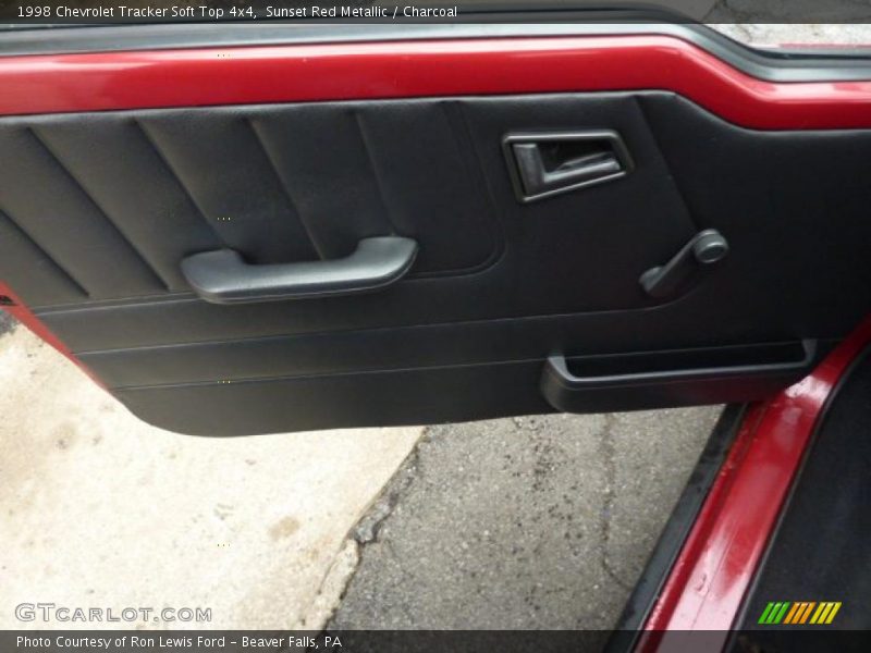 Sunset Red Metallic / Charcoal 1998 Chevrolet Tracker Soft Top 4x4