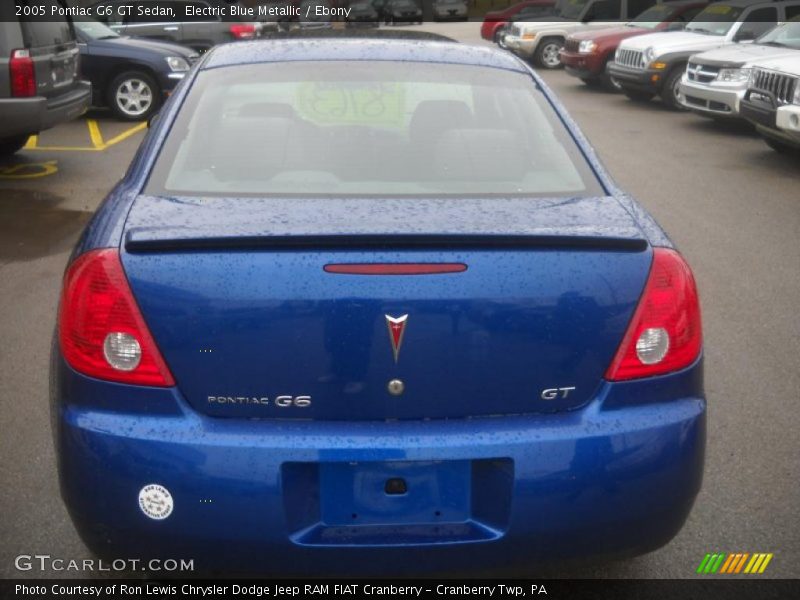 Electric Blue Metallic / Ebony 2005 Pontiac G6 GT Sedan