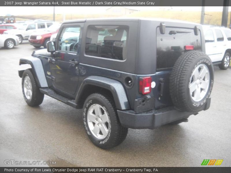Steel Blue Metallic / Dark Slate Gray/Medium Slate Gray 2007 Jeep Wrangler Sahara 4x4
