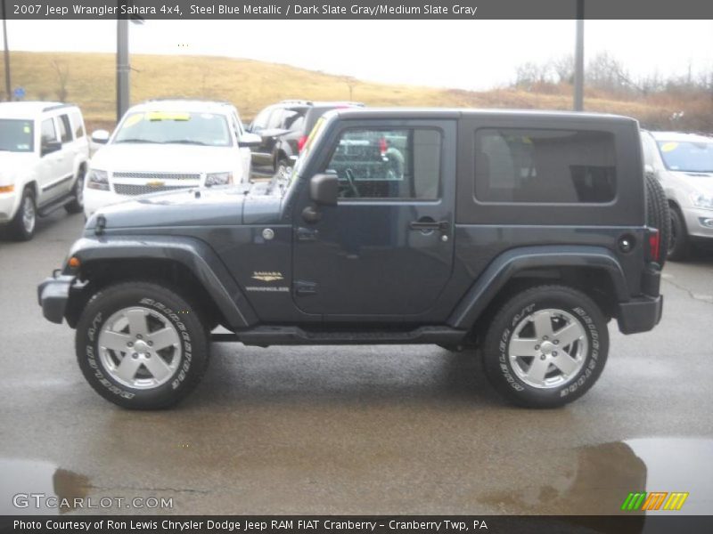 Steel Blue Metallic / Dark Slate Gray/Medium Slate Gray 2007 Jeep Wrangler Sahara 4x4