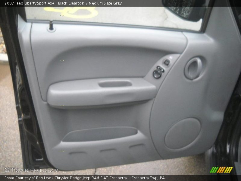 Black Clearcoat / Medium Slate Gray 2007 Jeep Liberty Sport 4x4
