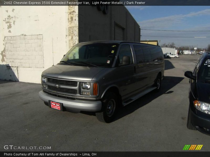 Light Pewter Metallic / Dark Pewter 2002 Chevrolet Express 3500 Extended Passenger Van