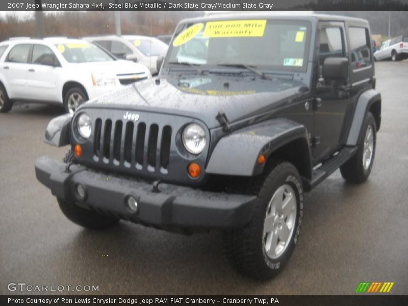 Steel Blue Metallic / Dark Slate Gray/Medium Slate Gray 2007 Jeep Wrangler Sahara 4x4