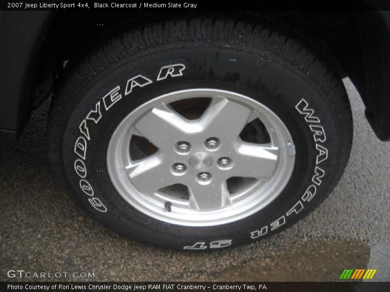 Black Clearcoat / Medium Slate Gray 2007 Jeep Liberty Sport 4x4