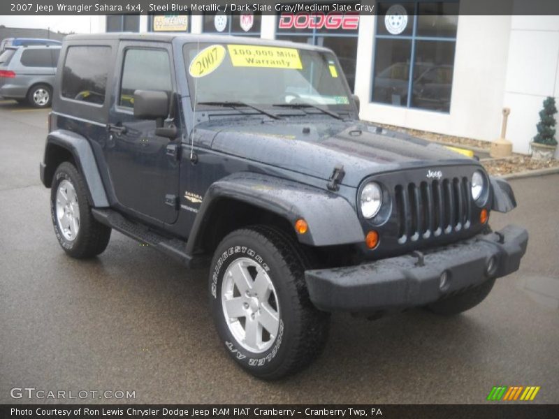 Steel Blue Metallic / Dark Slate Gray/Medium Slate Gray 2007 Jeep Wrangler Sahara 4x4