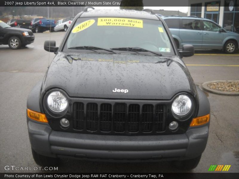Black Clearcoat / Medium Slate Gray 2007 Jeep Liberty Sport 4x4