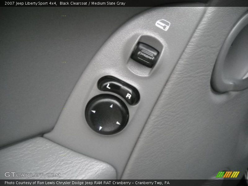 Black Clearcoat / Medium Slate Gray 2007 Jeep Liberty Sport 4x4