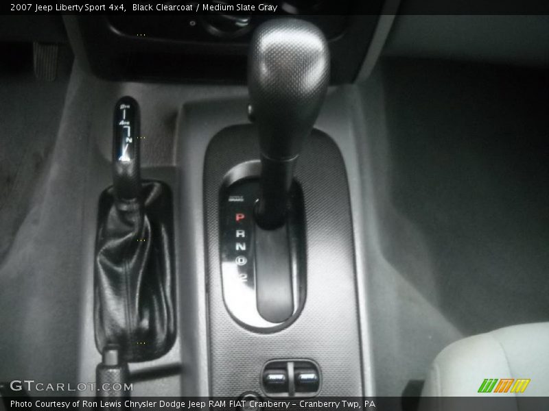 Black Clearcoat / Medium Slate Gray 2007 Jeep Liberty Sport 4x4