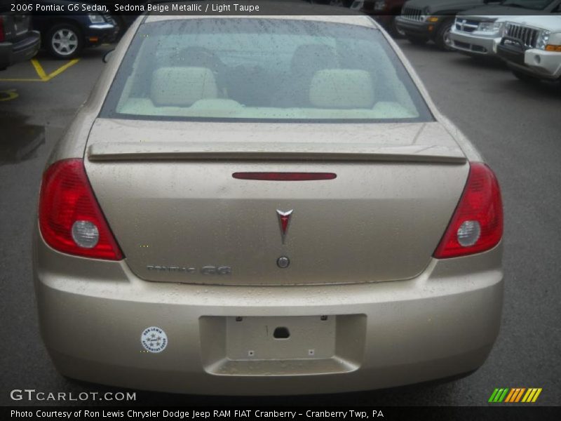 Sedona Beige Metallic / Light Taupe 2006 Pontiac G6 Sedan