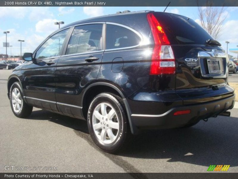 Nighthawk Black Pearl / Ivory 2008 Honda CR-V EX 4WD