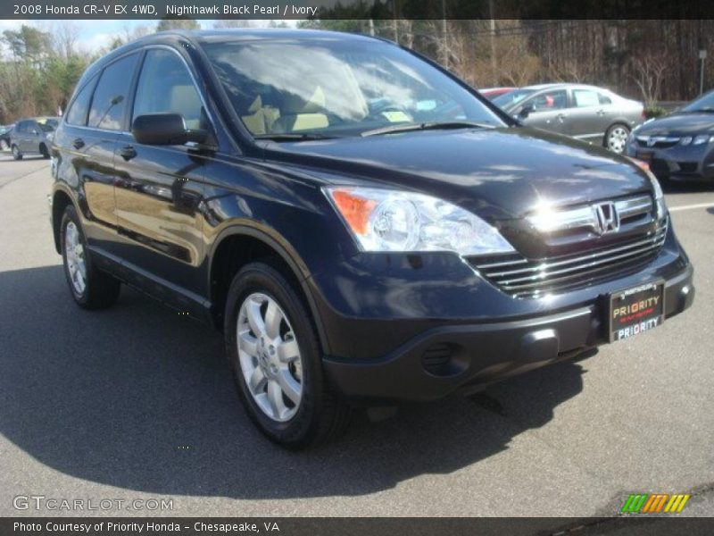 Nighthawk Black Pearl / Ivory 2008 Honda CR-V EX 4WD