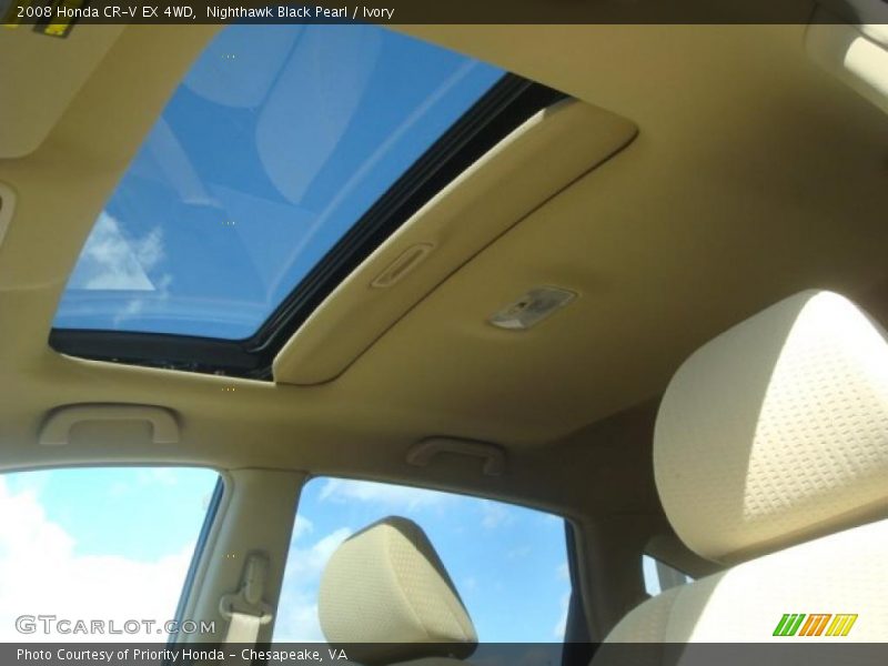 Nighthawk Black Pearl / Ivory 2008 Honda CR-V EX 4WD