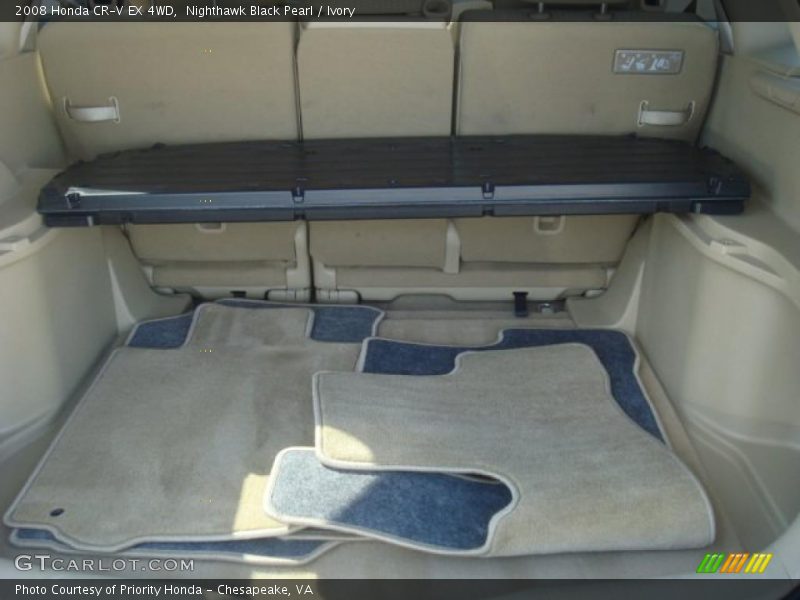 Nighthawk Black Pearl / Ivory 2008 Honda CR-V EX 4WD