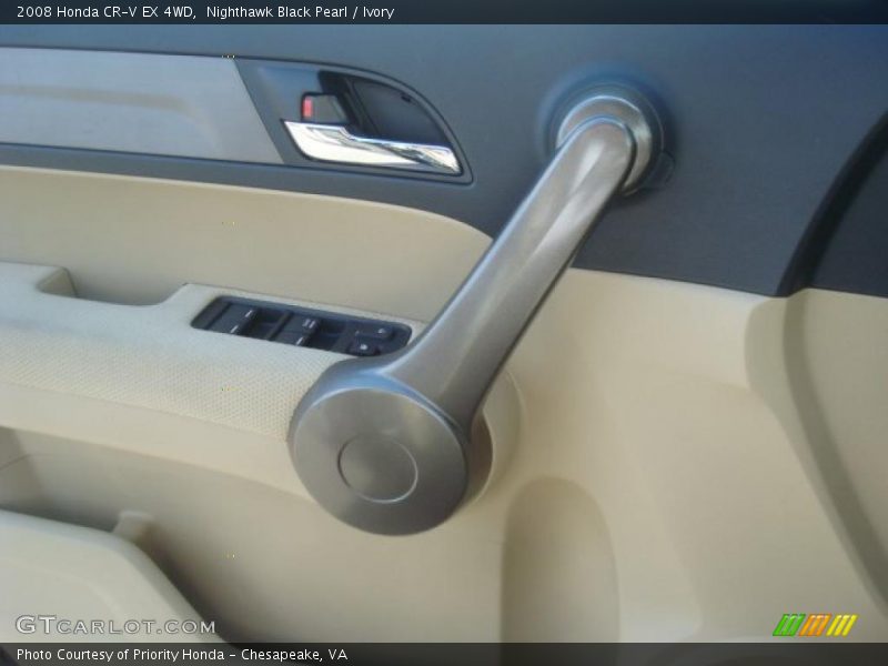 Nighthawk Black Pearl / Ivory 2008 Honda CR-V EX 4WD