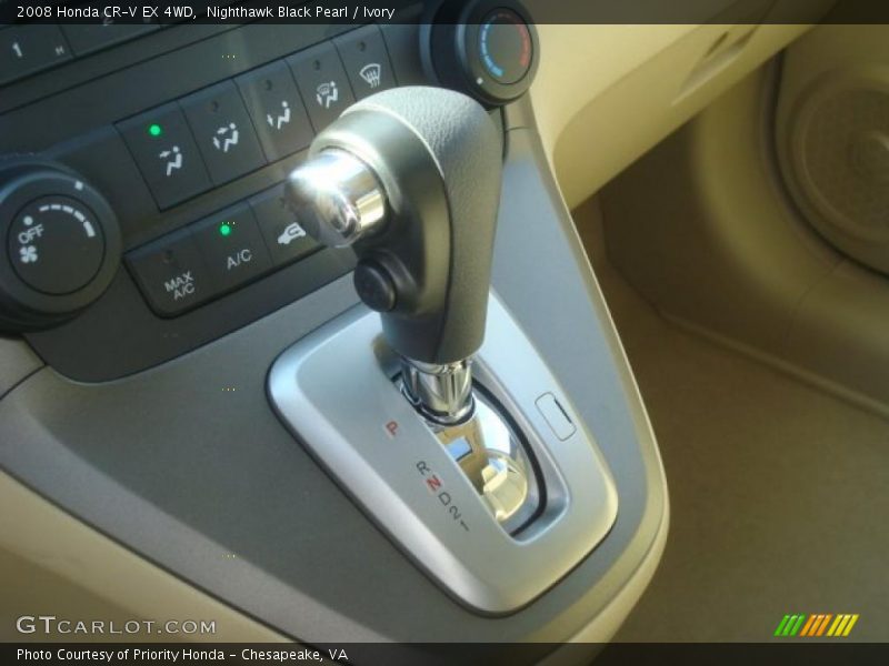 Nighthawk Black Pearl / Ivory 2008 Honda CR-V EX 4WD