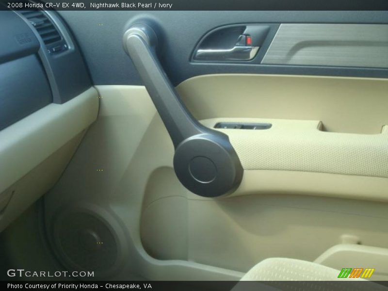 Nighthawk Black Pearl / Ivory 2008 Honda CR-V EX 4WD