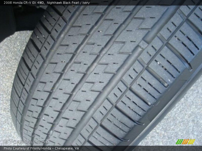 Nighthawk Black Pearl / Ivory 2008 Honda CR-V EX 4WD