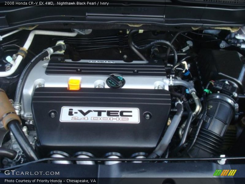 Nighthawk Black Pearl / Ivory 2008 Honda CR-V EX 4WD