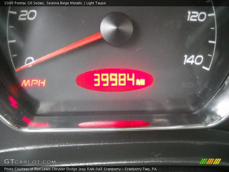 Sedona Beige Metallic / Light Taupe 2006 Pontiac G6 Sedan